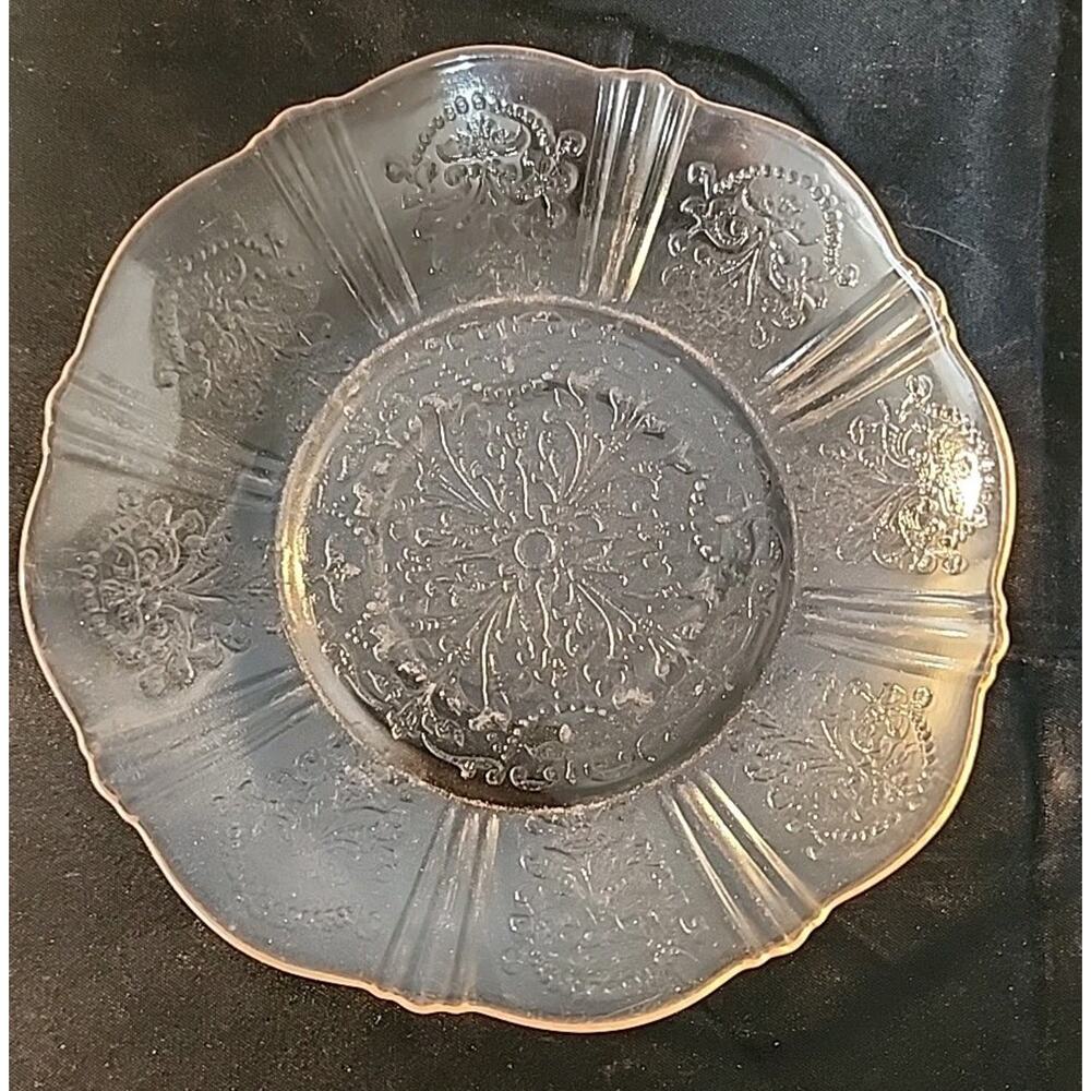 American Sweetheart Pretty in Pink Macbeth Evans Depression Glass 6" Plate